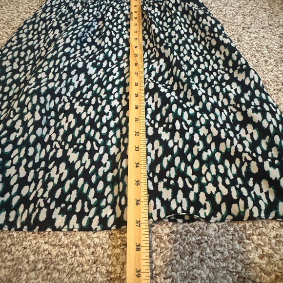 Banana Republic Black, Green, & White Print Dress – Size 6 (Like New) - Picture 6 of 11